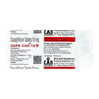 DAPA CAD 10 Tablet 10's - Diabetes-Ant