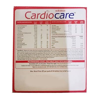 CARDIO CARE Tablet 6's - Supplements-Vam
