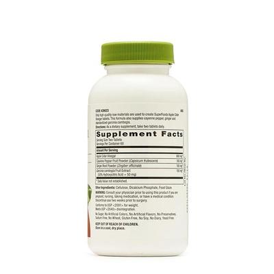 GNC Apple Cider Vinegar Tablet 120's - Apple Cider Vinegars