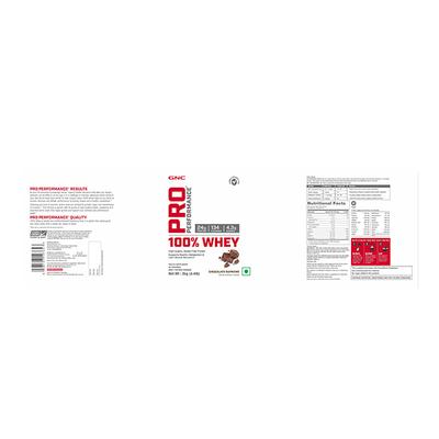 GNC Pro Performance 100% Whey Protein - Chocolate Supreme Flavour 2 kg - Whey Proteins