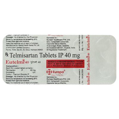 EUTELMI 40 Tablet 10's - Hypertension-Ang
