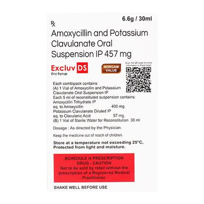 EXCLUV DS 457mg Dry Syrup 30ml - Bacterial Infections-Pen