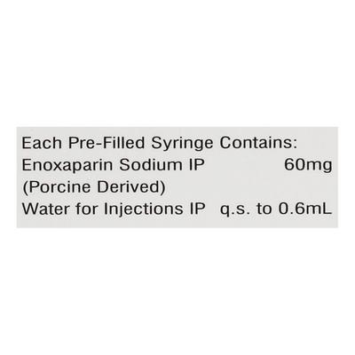 ENCOXEL 60 Prefilled Syringe(Pfs) 1's - Blood Clot-Ant
