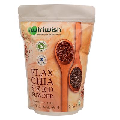 Nutriwish Flax Chia Seed Powder 500 gm - Nutritional Bars