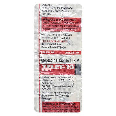 ZELET 10mg Tablet 10's - Allergies-Ant