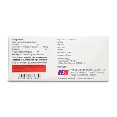 HHCEFI 100 Tablet 10's - Bacterial Infections-Cep