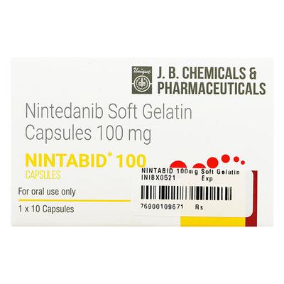 NINTABID 100mg Soft Gelatin Capsule 10's - Idiopathic Pulmonary Fibrosis