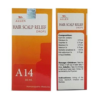 Allen A14 Hair Scalp Relief Drops 30 ml - Personal Care(Homeopathy)