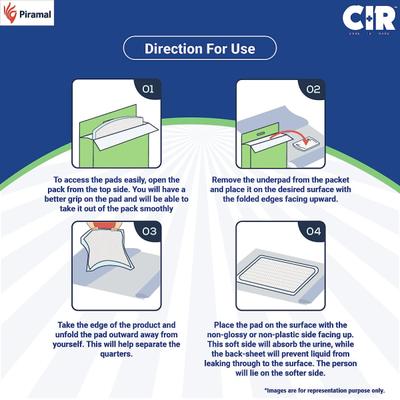 CIR Premium Underpads - Large (90 x 60cm) 10's - Adult Diapers & Pads