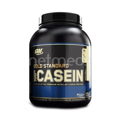 Optimum Nutrition (On) 100% Casein Protein Creamy Vanilla 4Lb - Workout Essentials