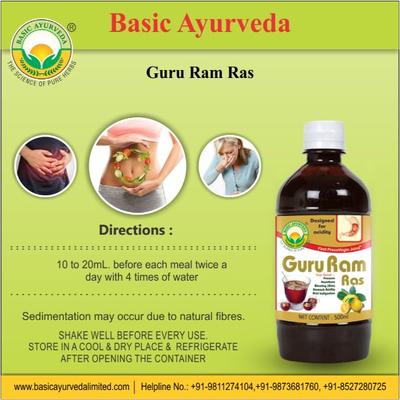 Basic Ayurveda Guru Ram Ras 500 ml - Ayurvedic Juices