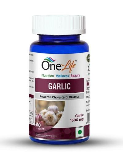 Onelife Garlic 1500 mg Tablet 60's - Herbal Dietary Supplement