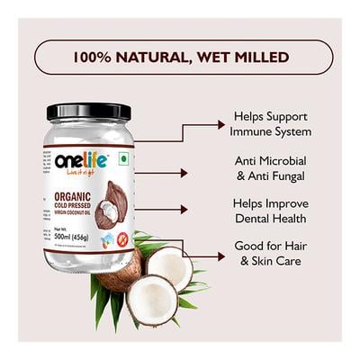 Onelife Virgin Coconut Oil 500 ml - Hair & Skin