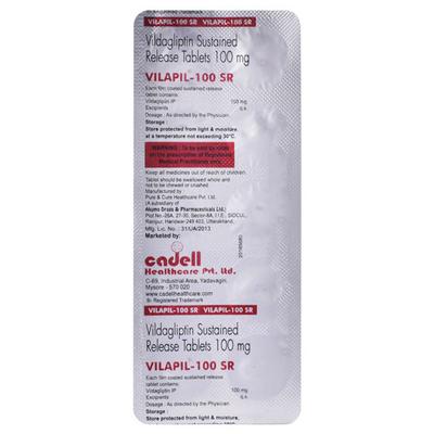 VILAPIL 100 SR Tablet 10's - Diabetes-Ant
