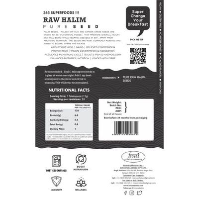 Innoveda Raw Halim Seeds 250 gm - Teas