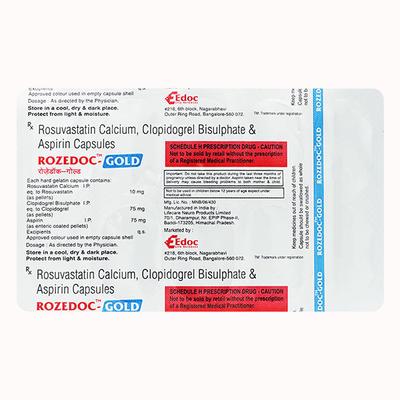 ROZEDOC GOLD 10 Capsule 10's - Blood Clot-Ant