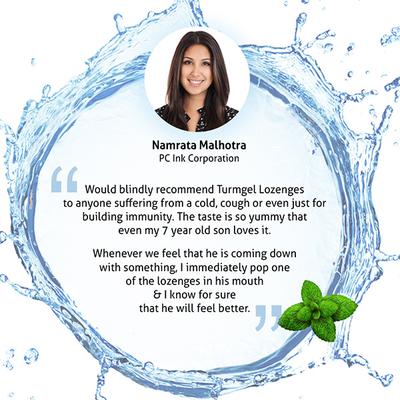 Turmgel Turmeric Lozenge - Metholyptus (Pack of 3 x 10's) - Sore Throat Lozenges