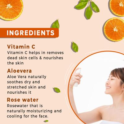 CGG Cosmetics Vitamin C Facial Mist - Powerful Antioxidant Formula 100 ml - Face Mists