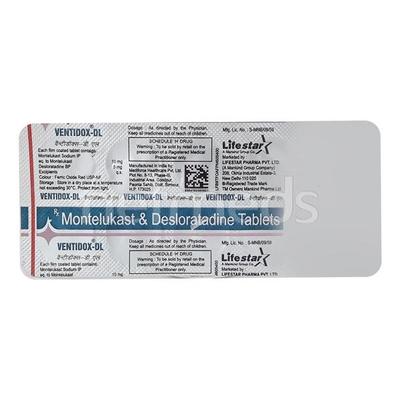 Ventidox DL Tablet 10'S - Allergies-Ant