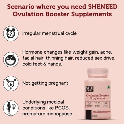 Sheneed Ovulation Booster Supplement Capsule 60's - Nutritional Supplements