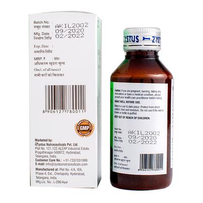 Zys-Co-Vir Ayush Kwath Immunity Booster Liquid - Menthol Flavour 100 ml - Vitamin C