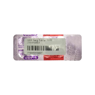 UDP 5mg Tablet 10'S - Hypertension-Cal
