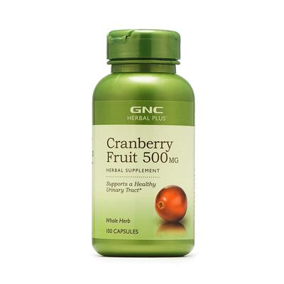 GNC Herbal Plus Cranberry Fruit 500 mg Capsule 100's - General Health