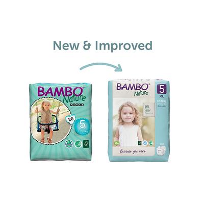 Bambo Nature Tape Diapers with Wetness Indicator - XL (5) 22's - Diapers & Wipes
