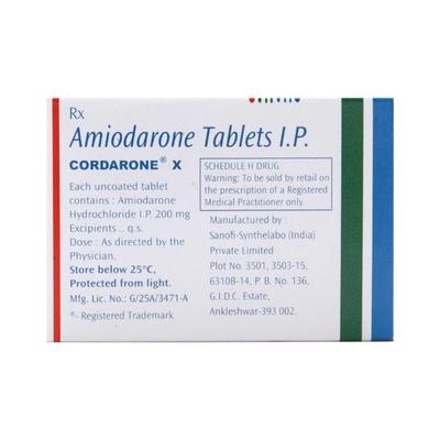 Cordarone X Tablet 10'S - Arrhythmiasis