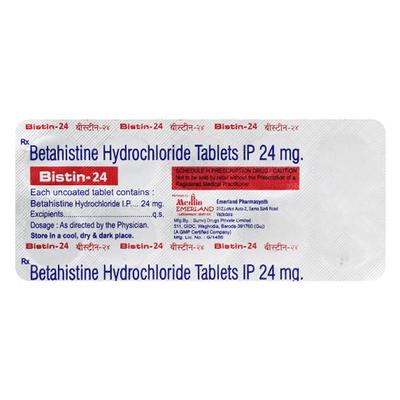 BISTIN 24 Tablet 10's - Vertigo-Ant