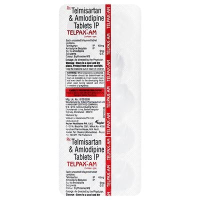 TELPAX AM 40mg Tablet 10's - Hypertension-Ana