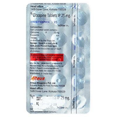 RESTOPAX 25 Tablet 15's - Psychosis-Ans