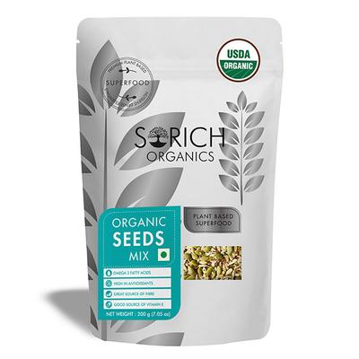 Sorich Organics USDA Certified Organic Seeds Mix 200 gm - Nutritional Bars