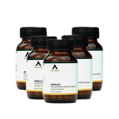 Age Ayurveda Amalki Veg. Capsule (Pack of 5 x 60's) - Pure Herbs