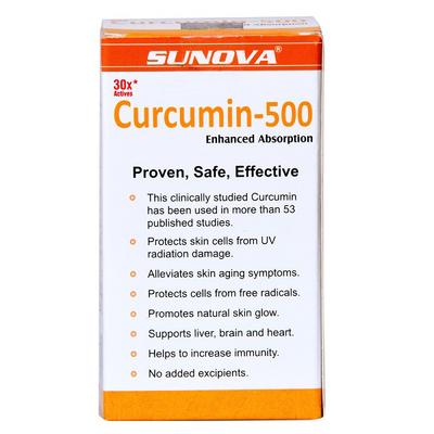 Sunova Curcumin-500 Veg capsule 60's - Speciality Medicine
