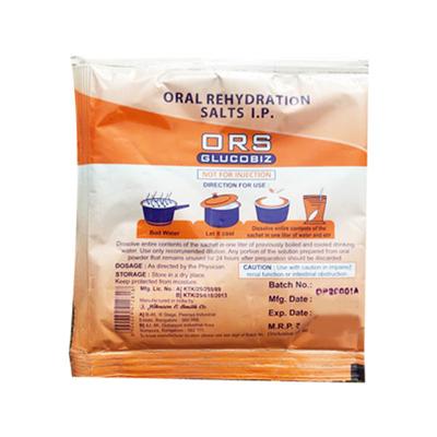 GLUCOBIZ ORS REFRESHING ORANGE FLAVOUR Sachet 21gm - Supplements-Ele