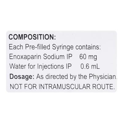 Macparin 60mg Injection 0.6ml - Blood Clot-Ant