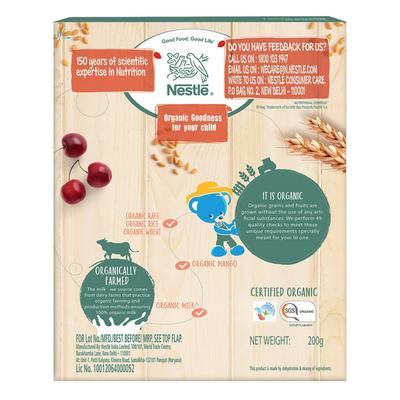 Nestle Ceregrow Organic Selection (2 to 5 Years) Powder 200 gm - Multigrain with Ragi and Mixed Fruits (Refill Pack) - Baby And Infant Supplements