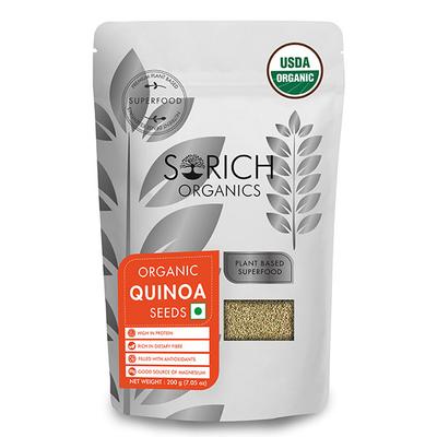 Sorich Organics Quinoa Seeds 200 gm - Nutritional Bars