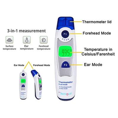 BPL Accudigit Infrared Thermometer Ear & Forehead Mode - Thermometer & Oximeter