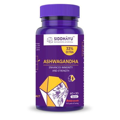 Siddhayu Ashwagandha Tablet 60's + 20's - Ashwagandha