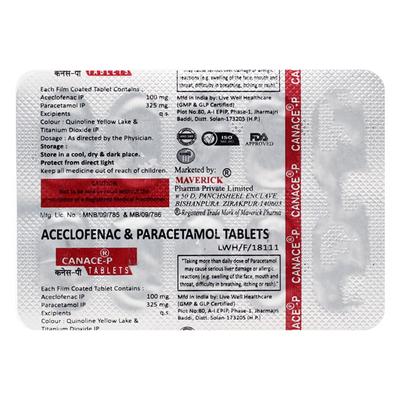CANACE P Tablet 10's - Pain relief-Nsa