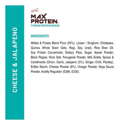 RiteBite Max Protein Chips - Cheese & Jalapeno (Pack of 3) - Nutritional Bars