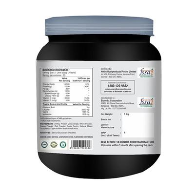 Pure Nutrition Whey Protein Powder - Chocolate Cream Flavour 1 kg - Whey Proteins