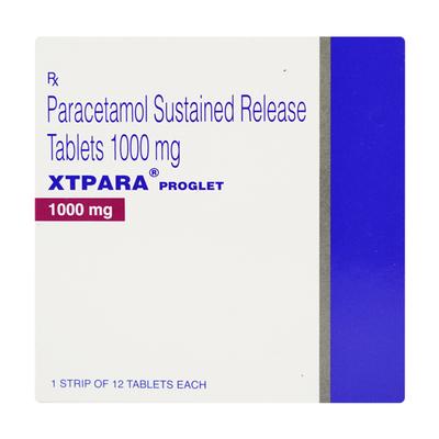 Xtpara Proglet 1000mg Tablet 12'S - Fever-Ana