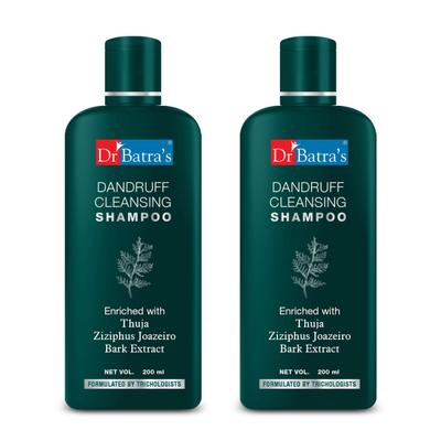 Dr Batra's Dandruff Cleansing Shampoo - Thuja (Pack of 2 x 200 ml) - Shampoos