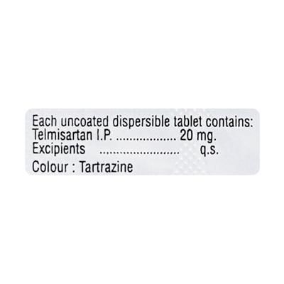 TELAPP 20mg Tablet 10's - Hypertension-Ang