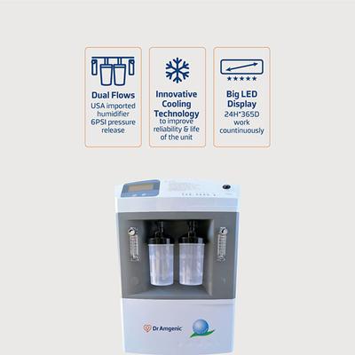 Dr Amgenic Oxygen Concentrator - Double Flow 5 Litre - Oxygen Cylinder