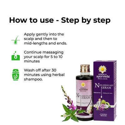 Kerala Ayurveda Neelibringadi Keram Hair Oil 200 ml - Personal Care (Ayush)