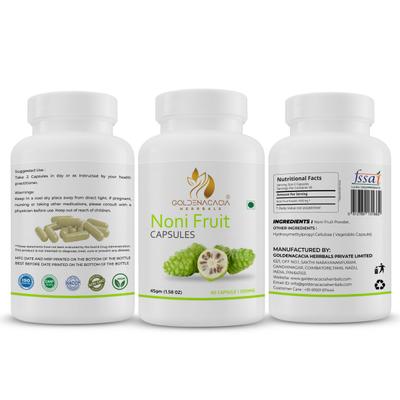 Goldenacacia Herrbals Noni Fruit 500 mg Capsule 90's - Pure Herbs